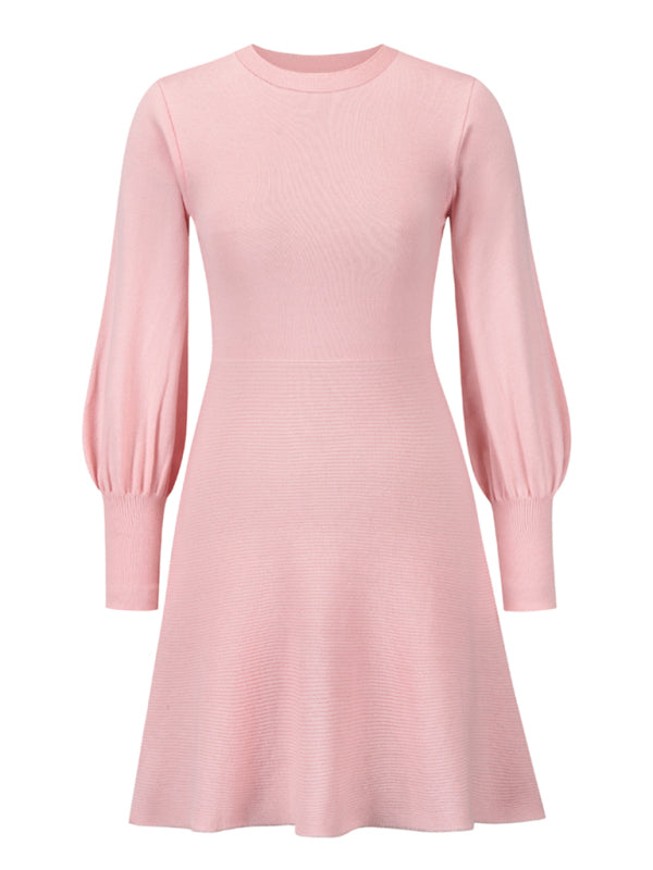 Women's slim and thin temperament bottoming sweater dress