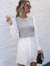 European and American women's new product explosion long -sleeved dress