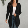 women's long sleeve knitted cardigan cardigan