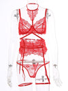 New style sexy sexy women's lace split underwear set