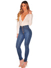 Women's Fashion Versatile High Waist High Elastic Hip Lift Jeans