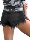 Women's Casual Tassel High Waist Denim Shorts