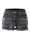 Women's Casual Tassel High Waist Denim Shorts