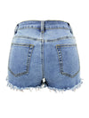 Women's Casual Tassel High Waist Denim Shorts