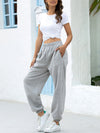 Four Seasons Home Leisure Sports Basic Loose Leg Pants