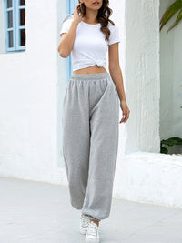 Four Seasons Home Leisure Sports Basic Loose Leg Pants