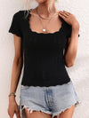 U-neck casual solid color sweater pullover loose round neck stitching sweater