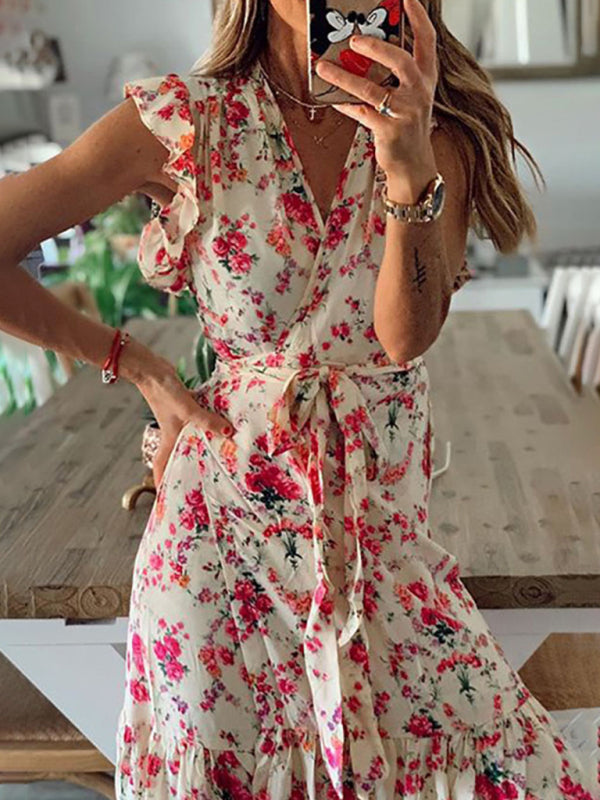 Floral Casual Holiday Sexy Print Dress