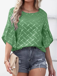 New Ladies Loose Casual Ruffle Sleeve Top T-Shirt