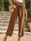 Women's Woven Solid Color Commuter Trousers