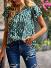 Women's V Neck Loose Casual Top Shirt