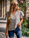 Women's V Neck Loose Casual Top Shirt