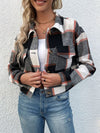 New women's plaid cross-border long-sleeved shirt jacket