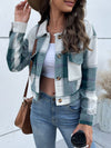 New women's plaid cross-border long-sleeved shirt jacket