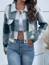 New women's plaid cross-border long-sleeved shirt jacket