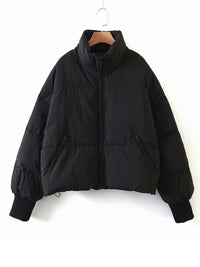 Casual all-match stand collar bread jacket Puffer Coat