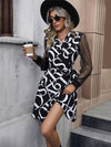 New casual letter autumn one piece dress