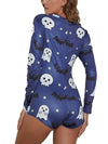 Fashion women's new Halloween one-piece pajamas