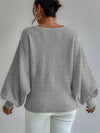 women's loose pullover lantern sleeve sweater