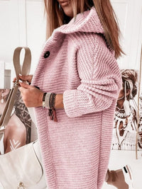 women's loose hooded sweater cardigan sweater