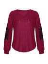 Women's new solid color knitted sweater bottoming top