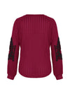 Women's new solid color knitted sweater bottoming top