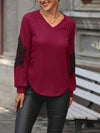 Women's new solid color knitted sweater bottoming top