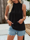 New style women's elegant solid color sleeveless halter top