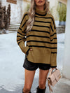 Women's new casual round neck long sleeve knitted sweater