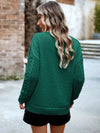 Women's new casual round neck long sleeve knitted sweater