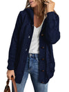 mid-length cardigan hooded sweater jacket