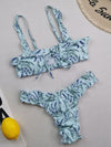 Women's beach lace suspender sexy two-piece bikini