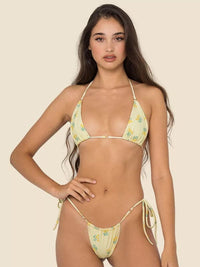 Women's Beach Metal Ring Straps Sexy Two-piece Bikini