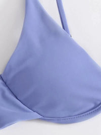 New sexy bikini solid color underwire swimsuit