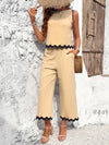 Women's new casual temperament vest trousers webbing suit