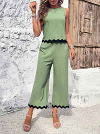 Women's new casual temperament vest trousers webbing suit