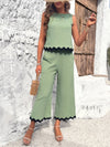 Women's new casual temperament vest trousers webbing suit