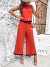 Women's new casual temperament vest trousers webbing suit