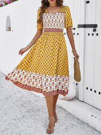 Women's resort casual printed dress