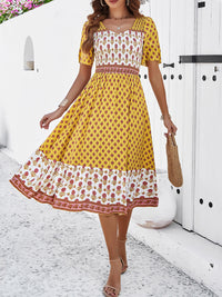 Women's resort casual printed dress