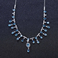 Swiss Topaz and Sterling Silver Banquet Vintage Court Necklace