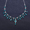 Swiss Topaz and Sterling Silver Banquet Vintage Court Necklace