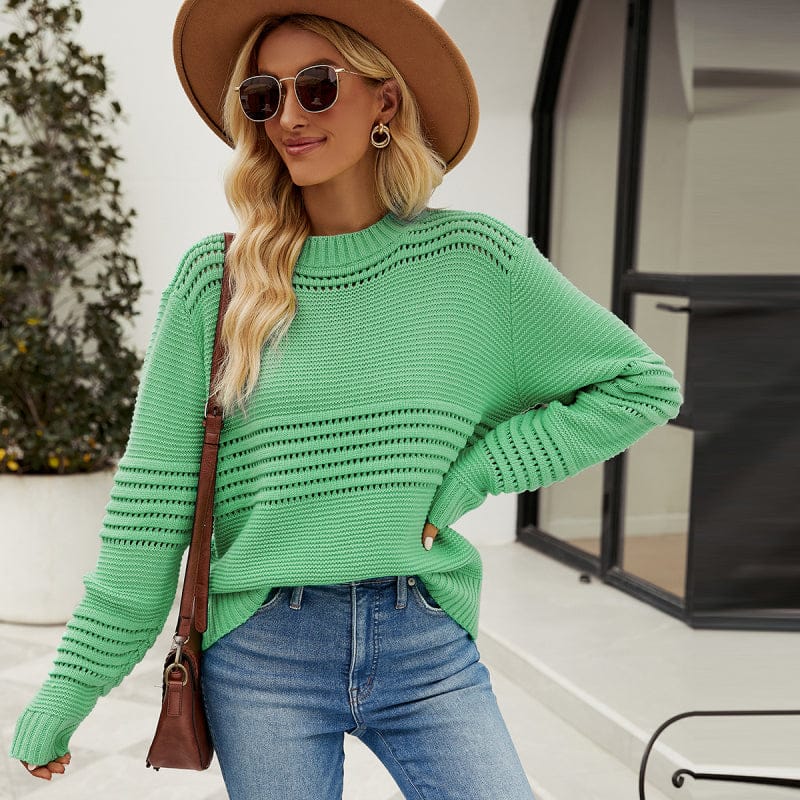 Pullover Sweater Striped Women's Knitwear Fashion Sweater