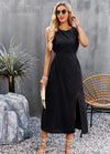 Summer Temperament Waistless Long Sleeveless Sundress